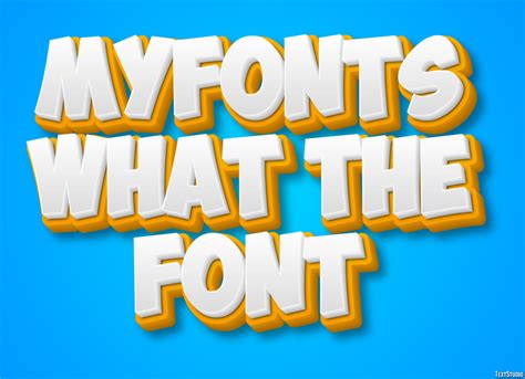 what the font myfonts.